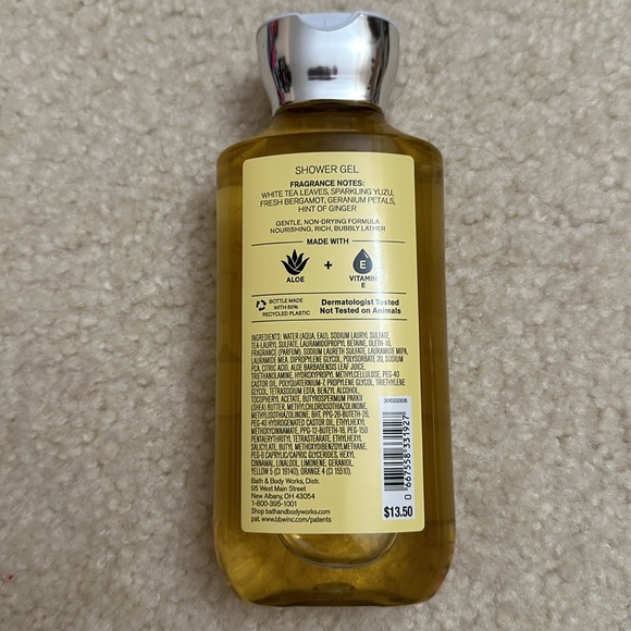 Bath and Body Works Full Size White Tea and Ginger Shower Gel and Lotion - Picture 3 of 5